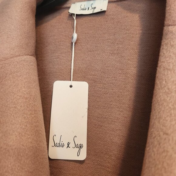 NWT - Anthropologie x Sadie & Sage Hayle Open Coat-Rose - Size Medium - Picture 10 of 11